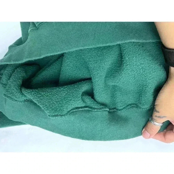 VTG Lee Green Crewneck Sweatshirt Mens LARGE Heavy Cotton Made in USA - Picture 8 of 13